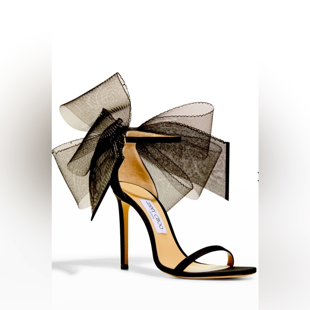 Jimmy Choo Aveline 100 Bow Stilettos